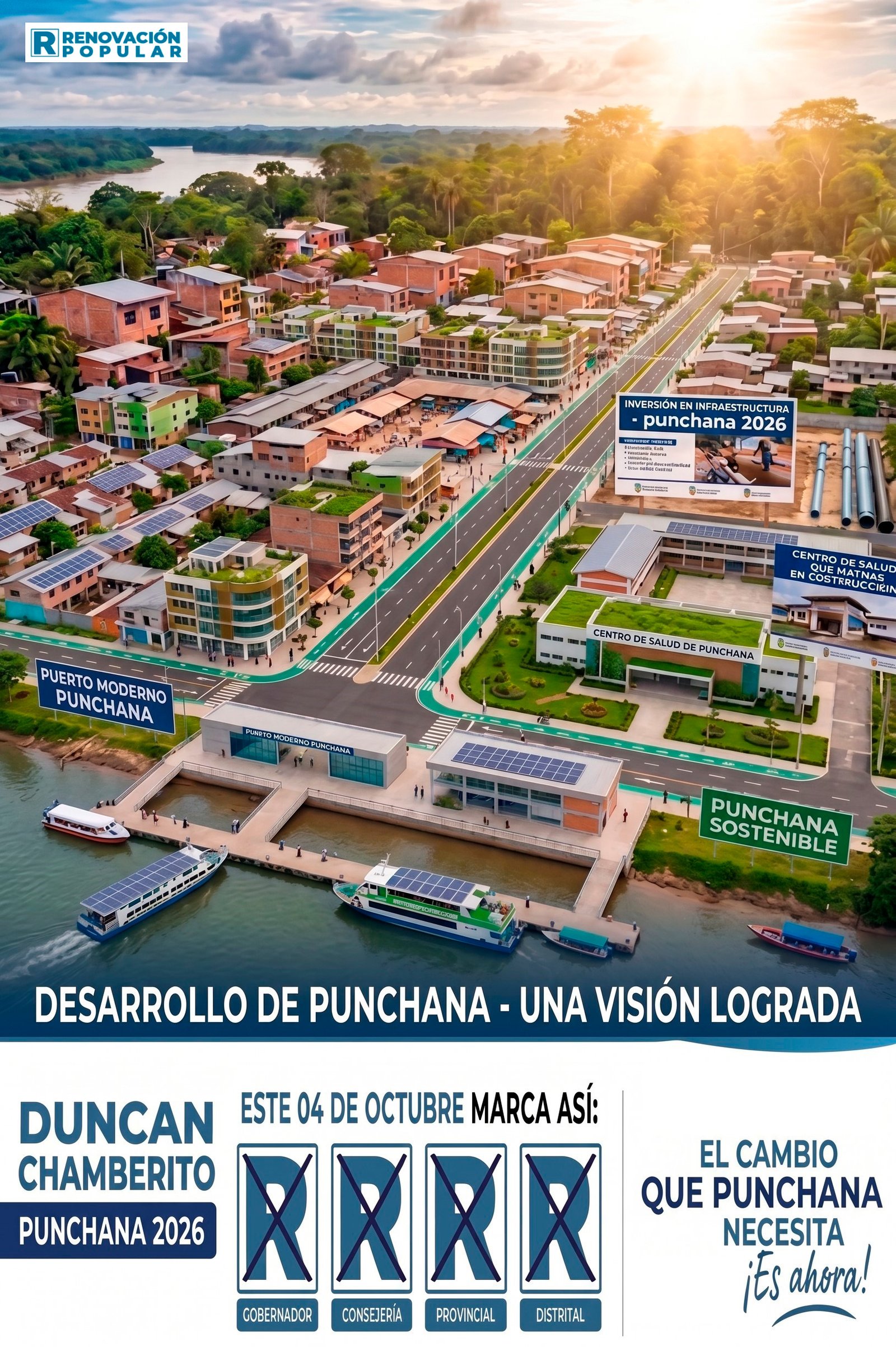 Punchana con desarrollo sostenible